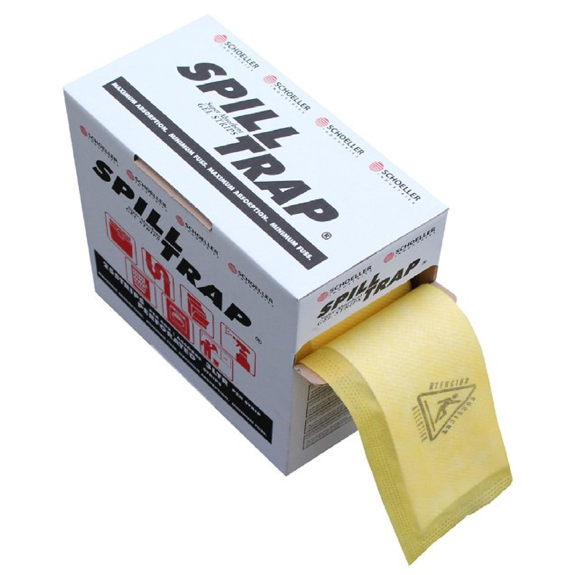 SPILLFIX Super Absorbent SPILL TRAP Gel Strips Dispensing Box 25 STRIPS/BOX STAP25