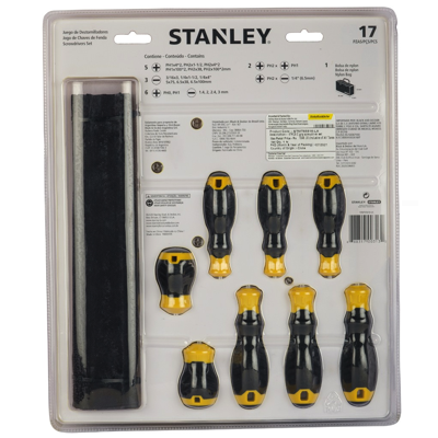 STANLEY COMFORT GRIP 17PC SCREWDRIVER SET STMT65616-LA