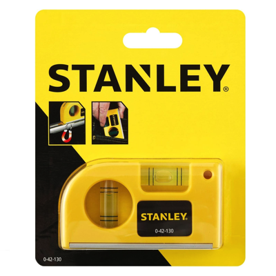 STANLEY Pocket Level Magnetic 2 VIALS 0-42-130