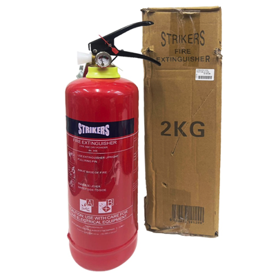 STRIKERS 2KG Dry Powder ABC Fire Extinguisher