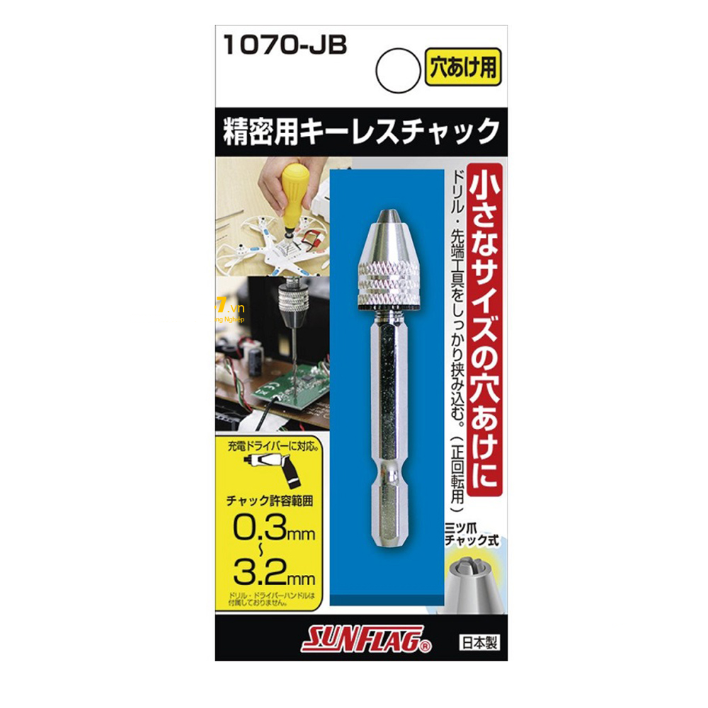 SUNFLAG Drill Chuck 0.3MM - 3.2MM 1070-JB