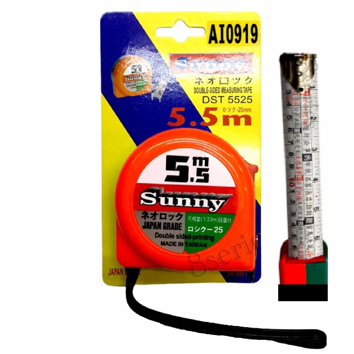 SUNNY Double Sided Geometry 5.5M X 25MM Measuring Tape