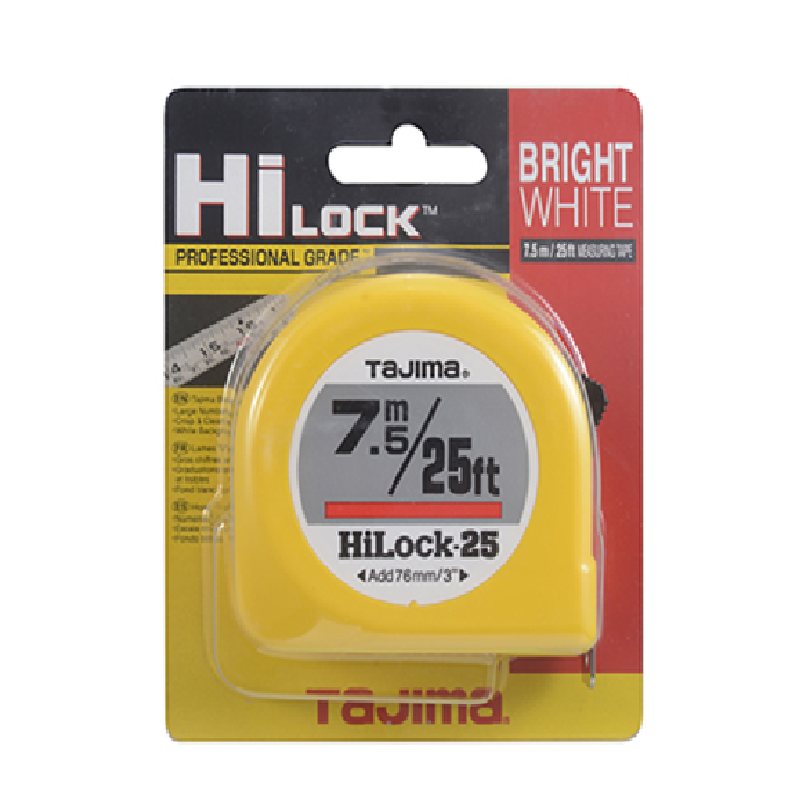 Tajima HI-LOCK 7.5M/25FT Measuring Tape
