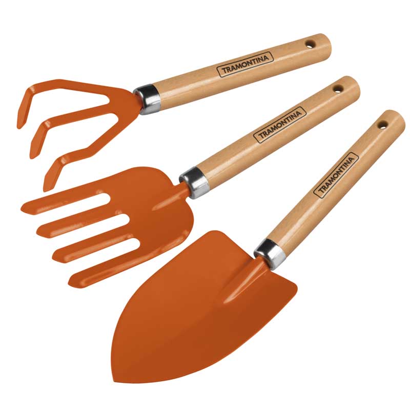 Tramontina 78100801 Garden Tool Set Wood Handle 3PC/SET