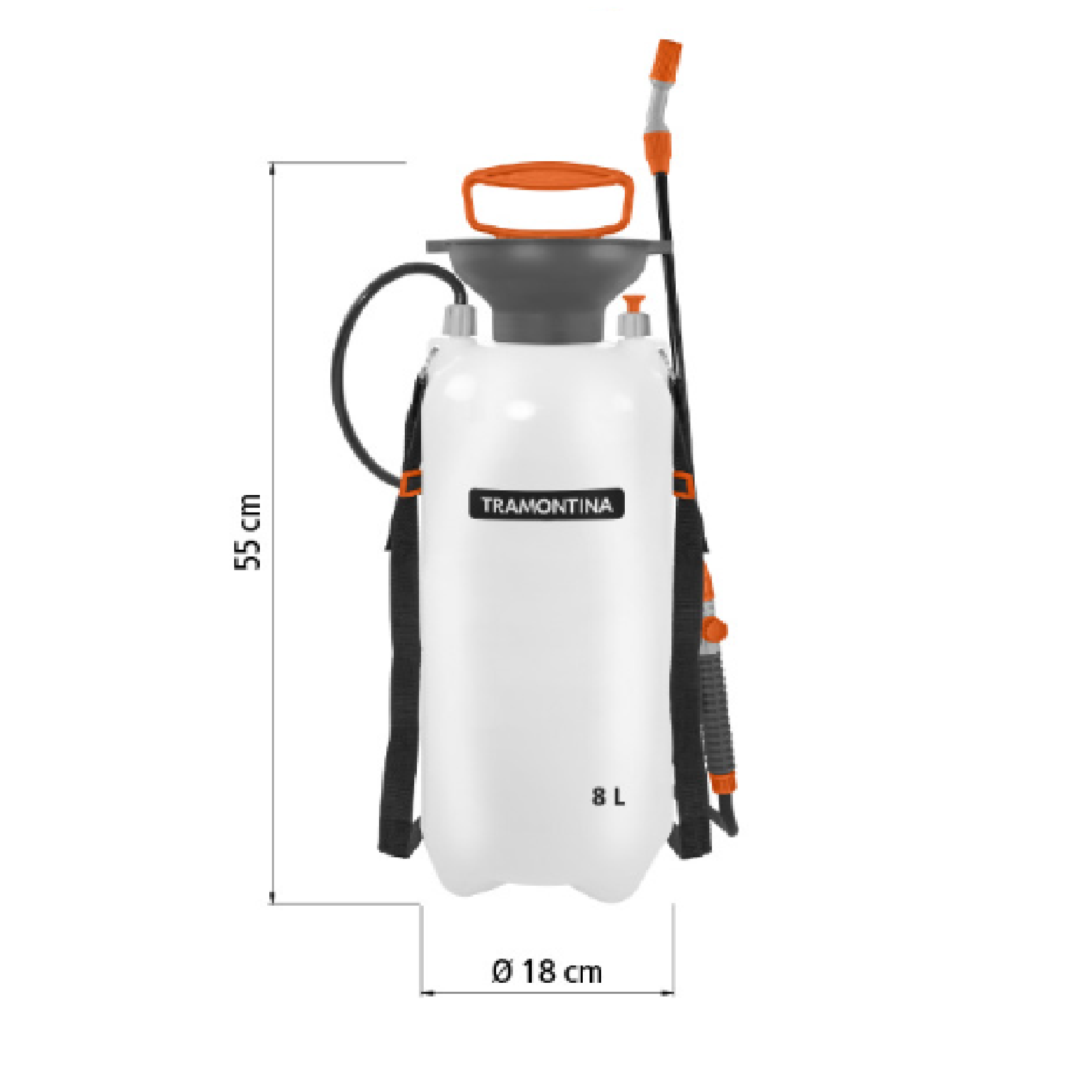 Tramontina 78615806 Standard Pressure Sprayer 8 Litres