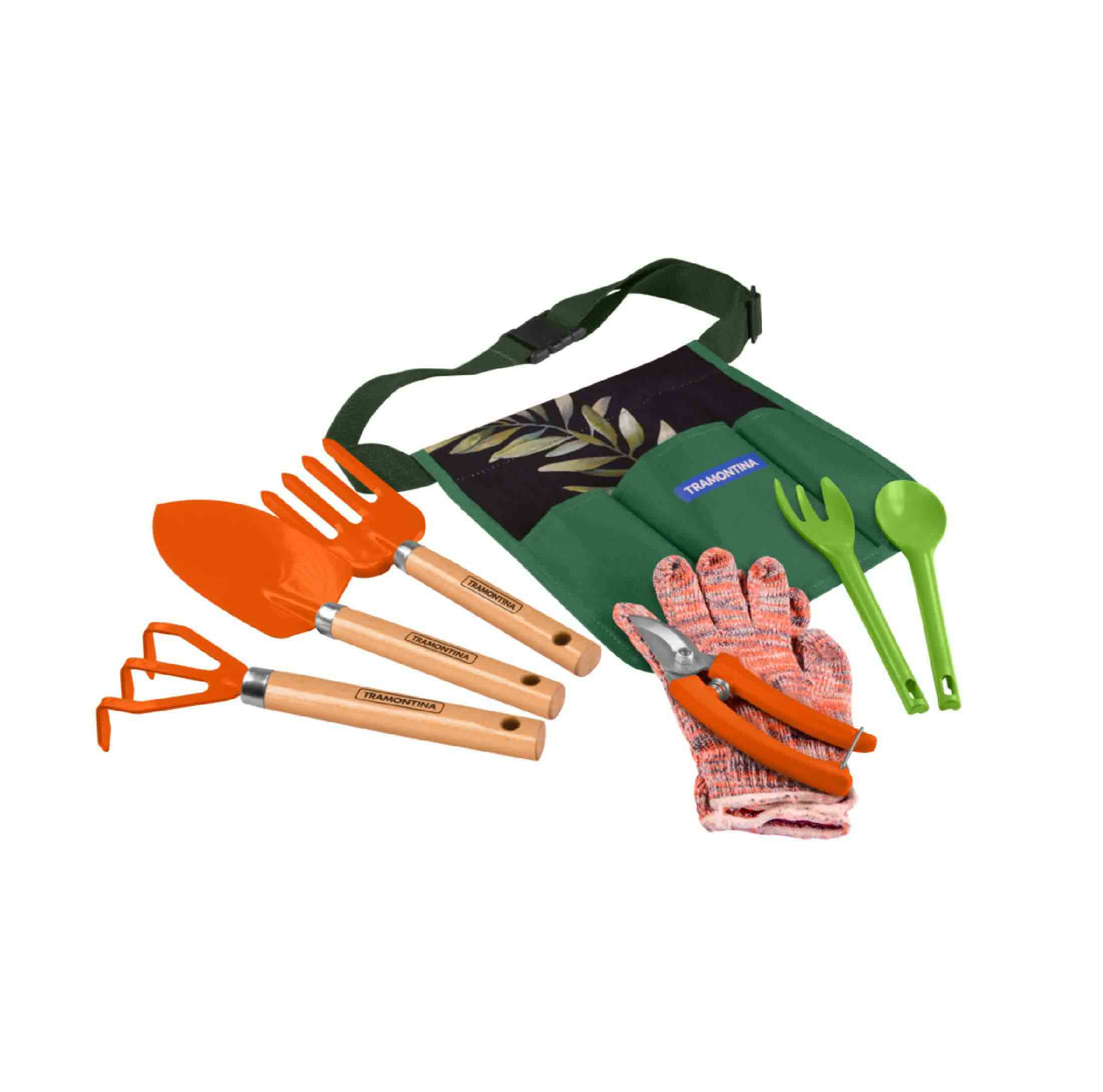 Tramontina 8 Pieces Garden Tool Set, Printed Gift Box