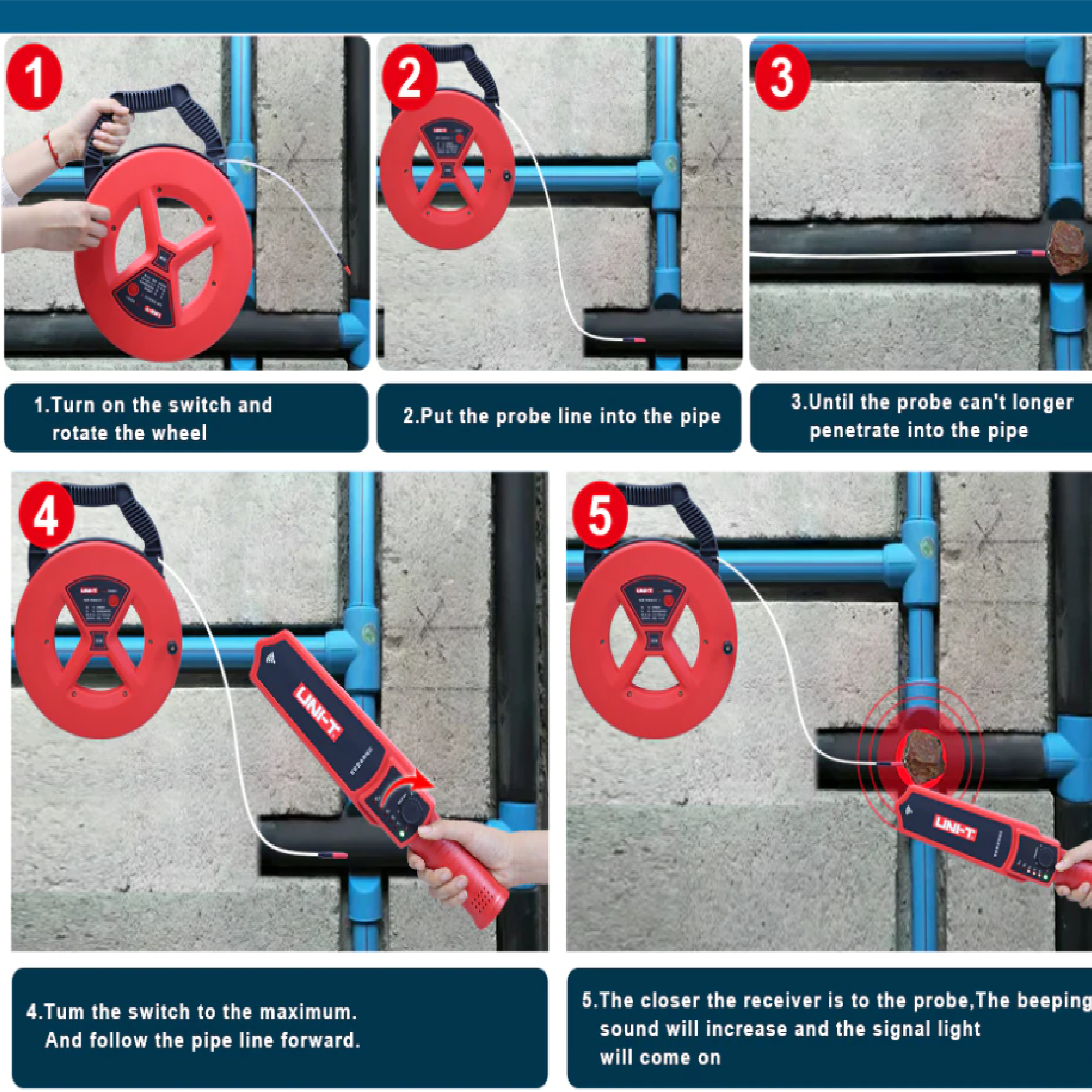 UNI-T UT-661D Pipeline BLOCKAGE Detector