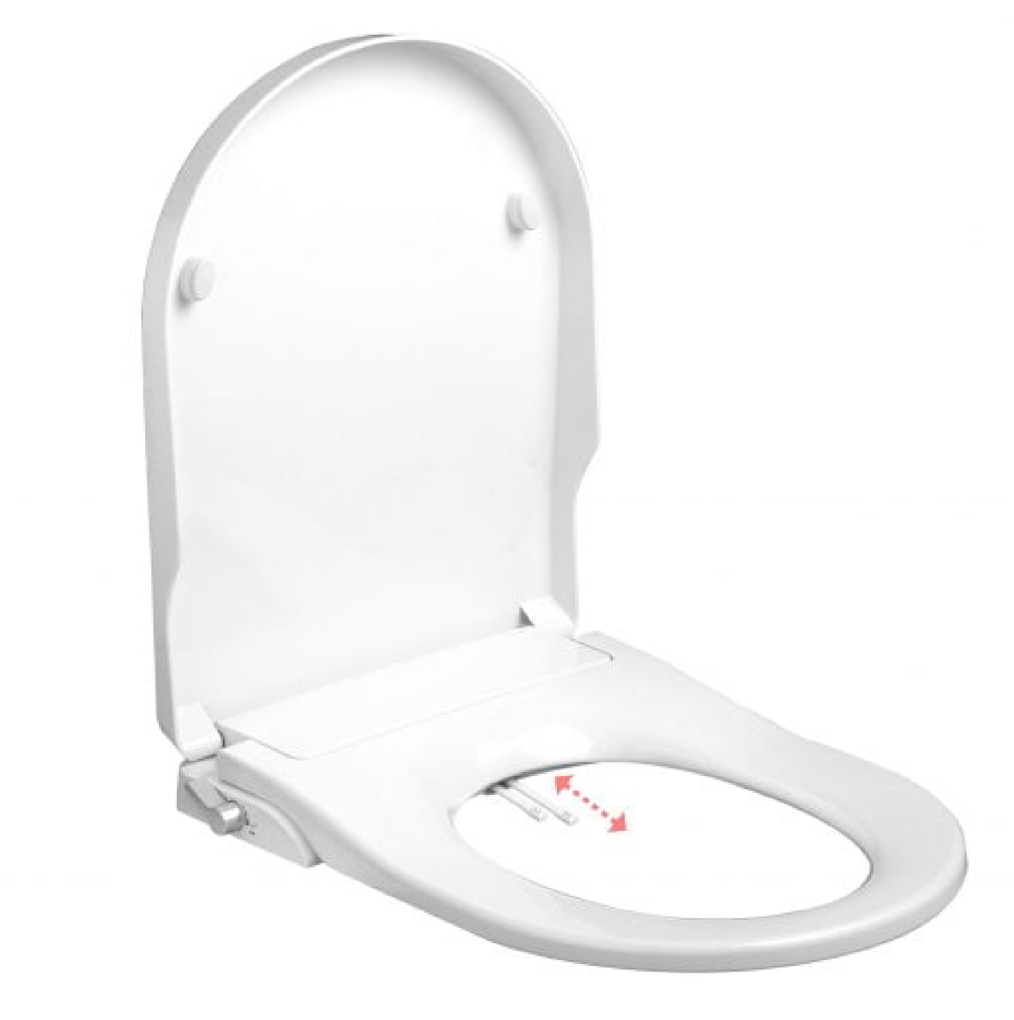 VASILE Non-Electric D-SHAPE Toilet Seat With Bidet SOFT CLOSING