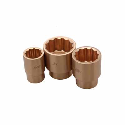WEDO Beryllium Copper, Non-Sparking, 3/4 DR Standard Sockets (Imperial, Inches)