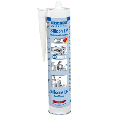 Weicon SILICONE LP FOOD GRADE Acetoxy Curing And Permanently Elastic Adhesive Sealant 310ML WHITE