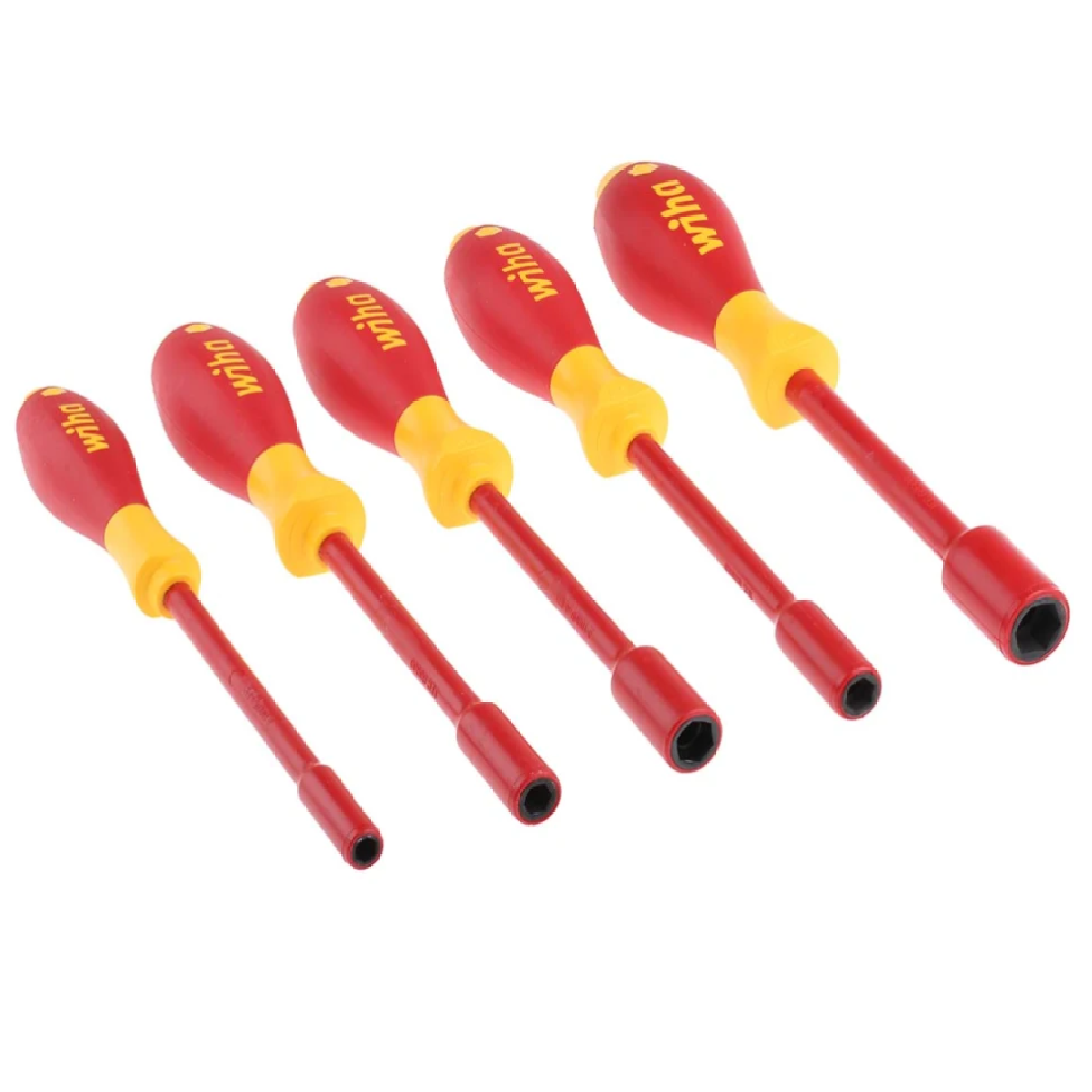 WIHA 22821 NUT SPINNER Driver Fully Insulated VDE 5PC SET