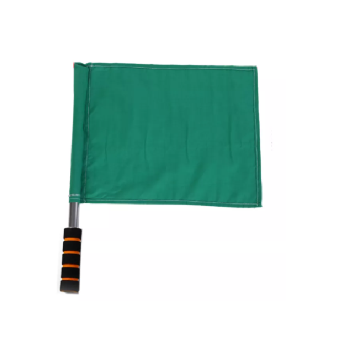 WORKSITE Safety Flag With Handle GREEN 30CM X 30CM