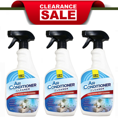 Yellowyellow AIR CONDITIONER Cleaner With DEEP FOAMING Action 500ML X 3 BUNDLE