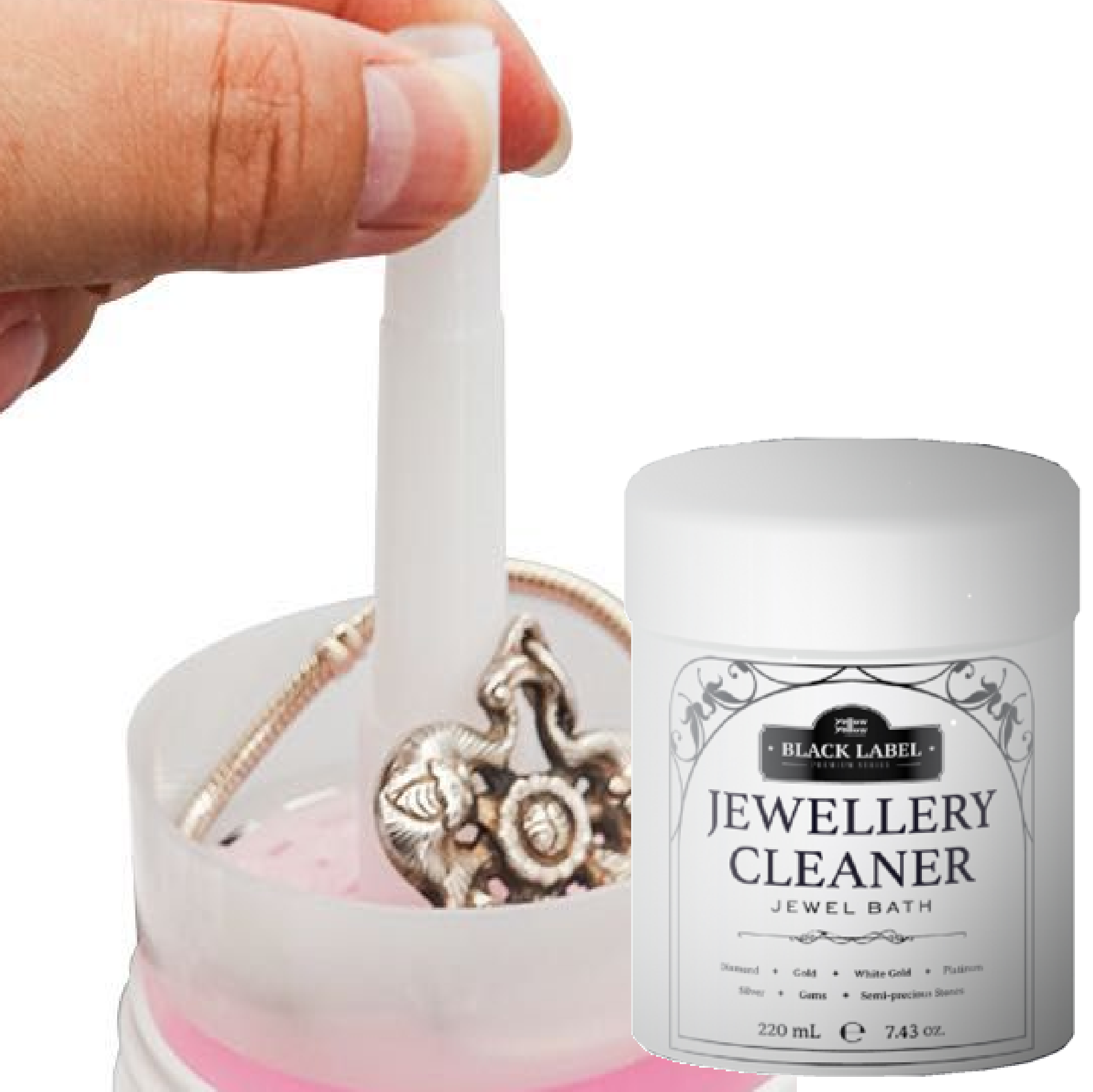 Yellowyellow BLACK LABEL Jewellery Cleaner (DIP & CLEAN) 220ML