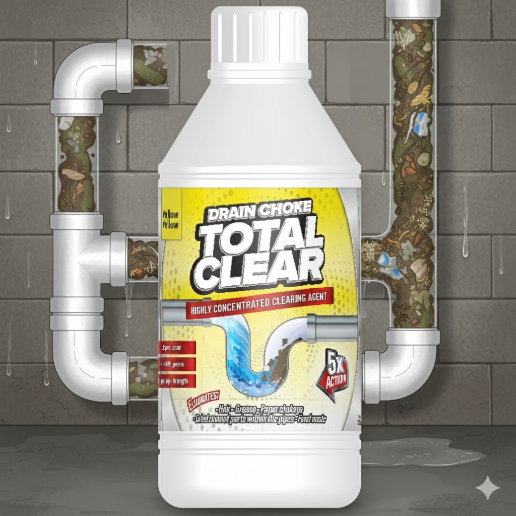 Yellowyellow Drain Choke TOTAL CLEAR High Concentrated Drain Cleaning Agent 1000ML