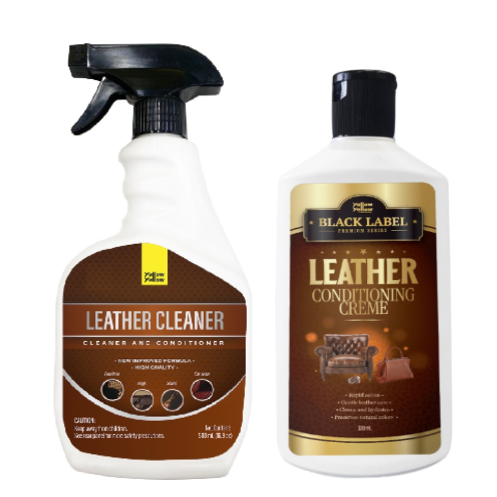 Yellowyellow LEATHER CLEANER & PREMIUM CONDITIONER TWIN PACK