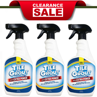 Yellowyellow TILE & GROUT Deep Cleaner EXTRA POWER Spray 500ML X 3 BUNDLE
