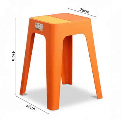 ZX Heavy Duty Plastic Chair 2258 28CM X 28CM X 47CM